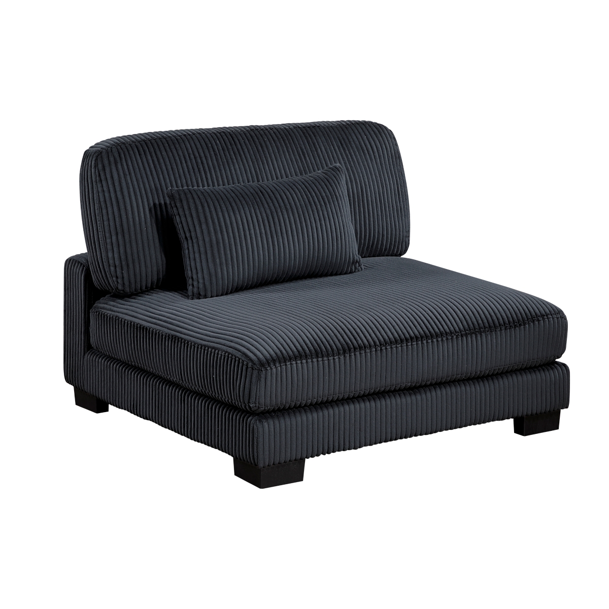8555BK-3* Traverse Black Sofa