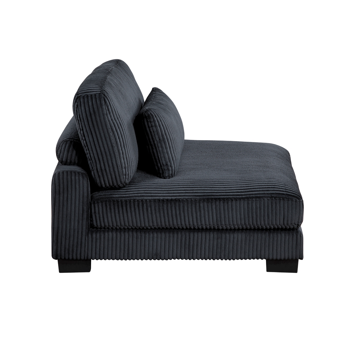 8555BK-3* Traverse Black Sofa