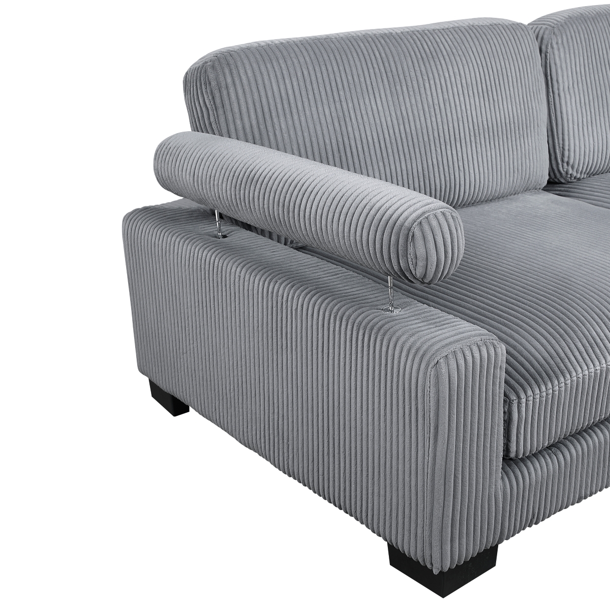 8555GY-3* Traverse Gray Sofa