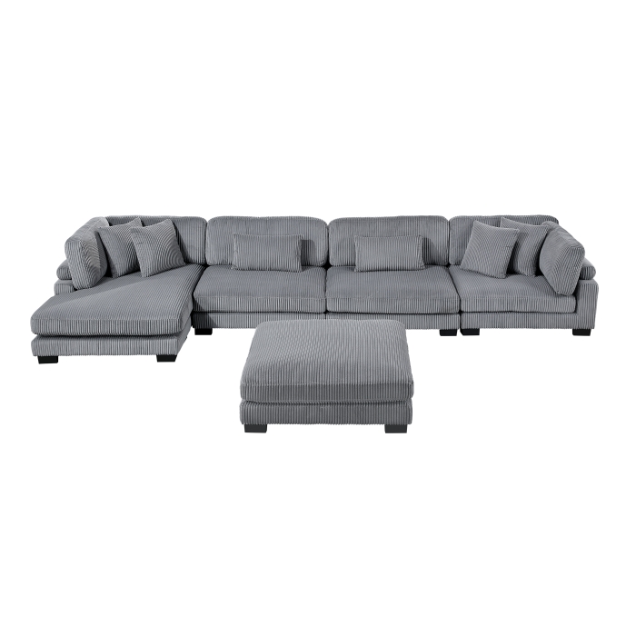 8555GY*CR2ACVCOT Traverse Gray 5-Piece Modular Sectional