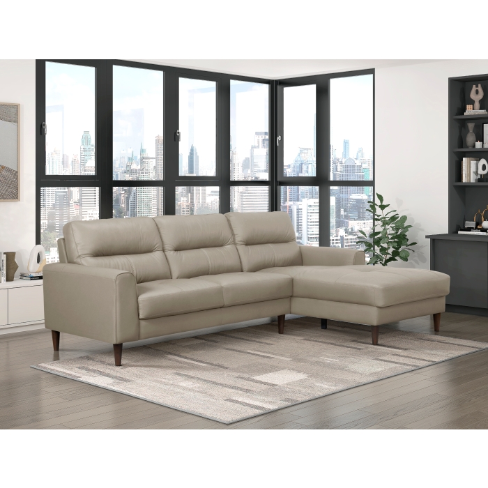 8566LTE*SC Lewes Latte 2-Piece Sectional with Right Chaise