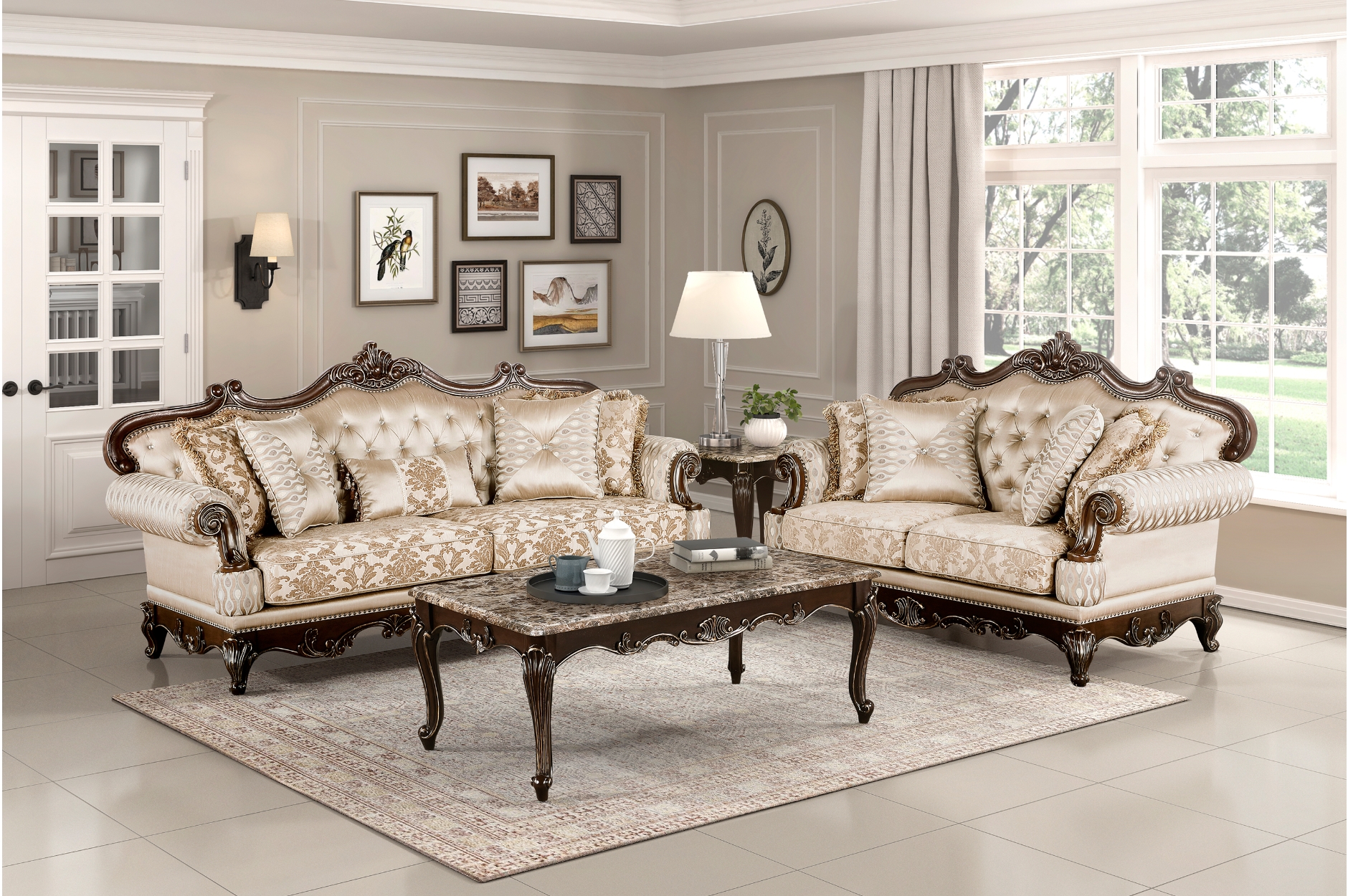 8570 Balthasar Brown Sofa Set
