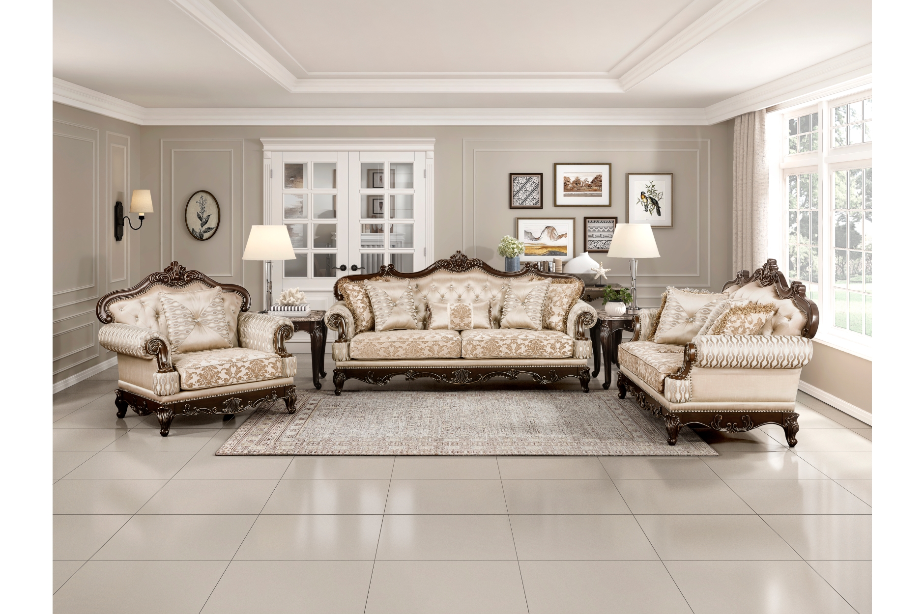 8570 Balthasar Brown Sofa Set