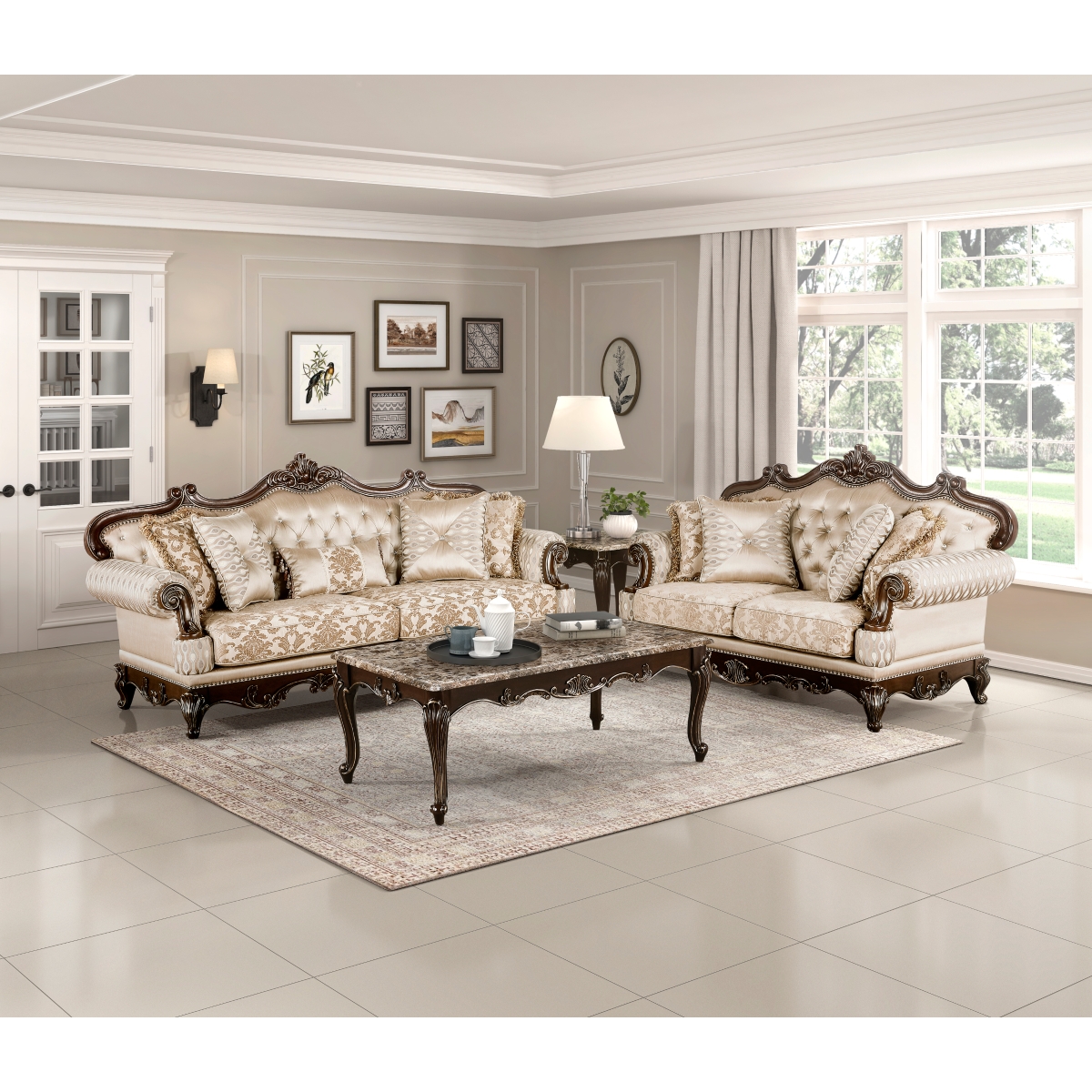 8570 Balthasar Brown Sofa Set