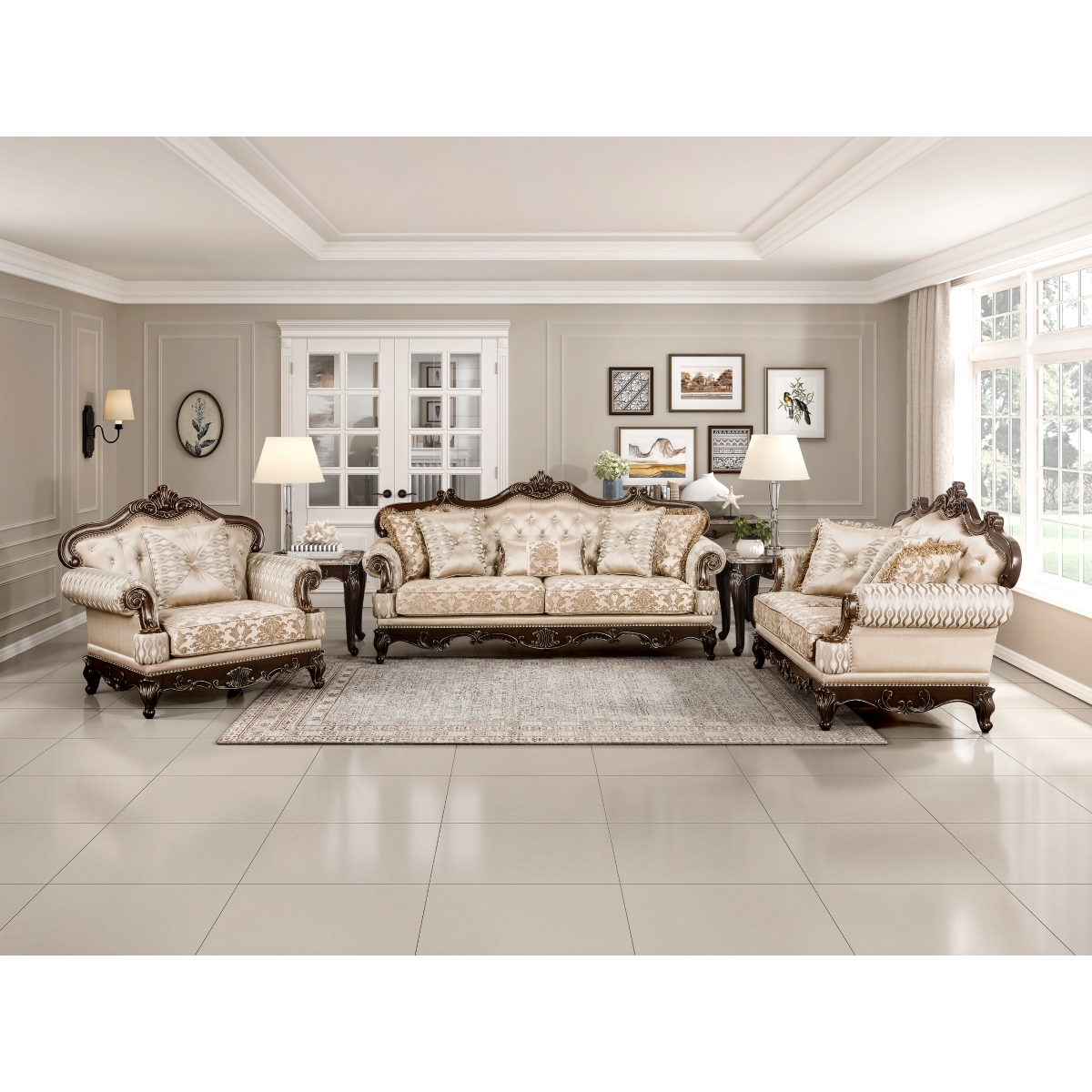 8570 Balthasar Brown Sofa Set