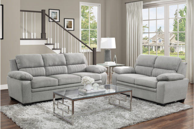 9333GY Holleman Gray Sofa Set