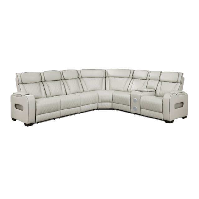 9516TPES*33L2RCNPWH Fairway Taupe 3-Piece Power Reclining Sectional
