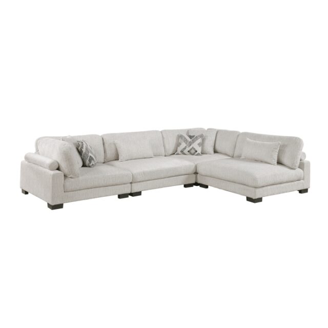 9555BEG*42CR2AC Tinley Beige 4-Piece Modular Sectional