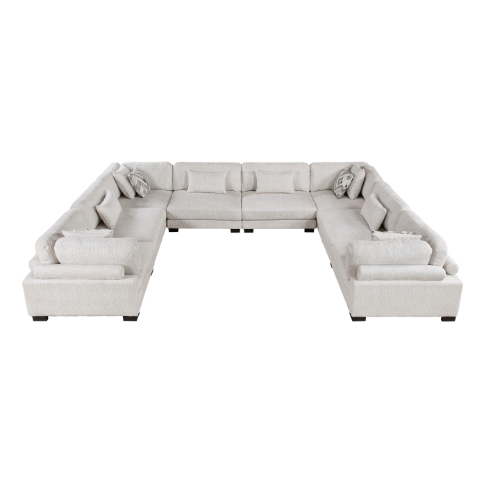 9555BEG*84CR4AC Tinley Beige 8-Piece Modular Sectional