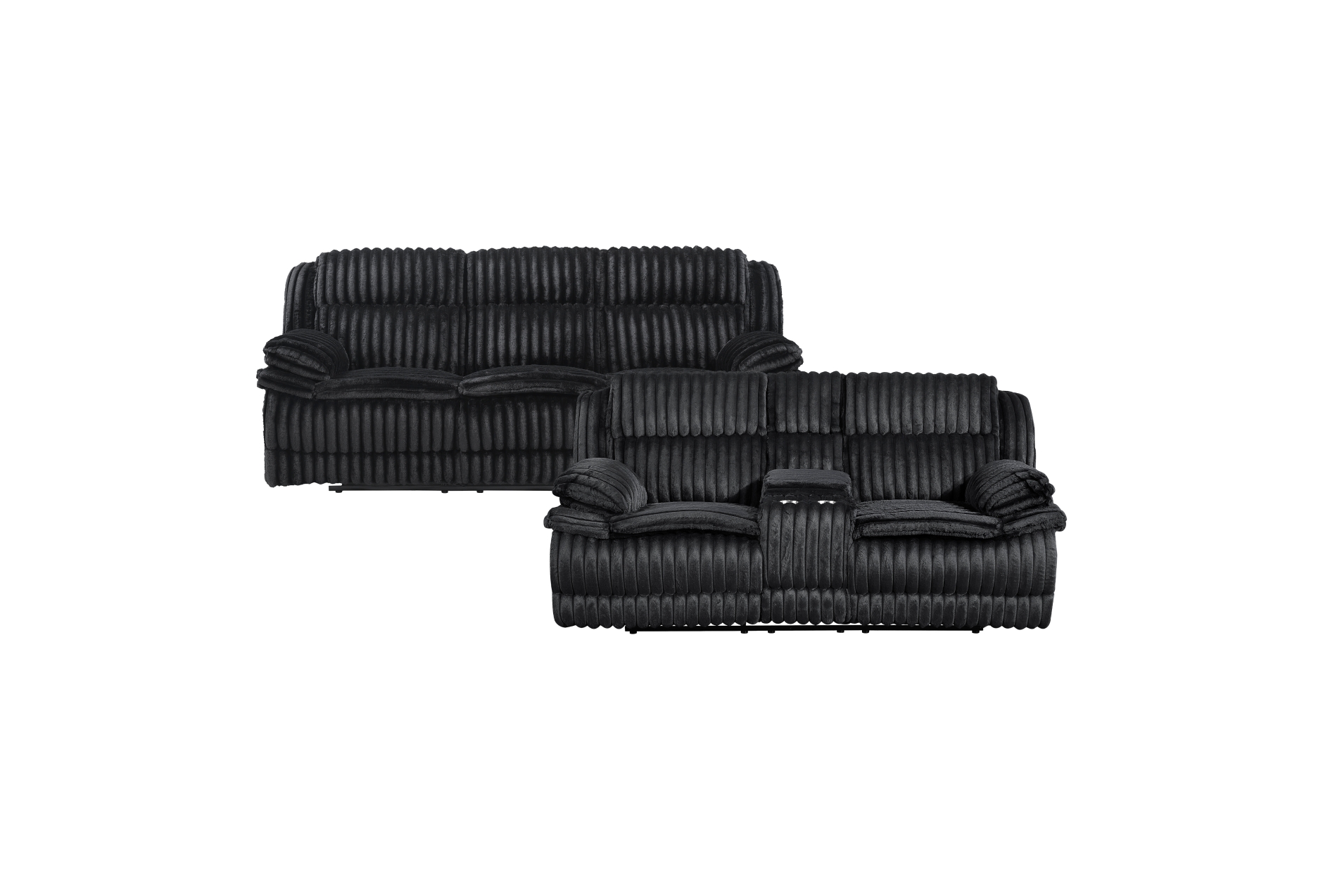 9577BK Goodland Black Reclining Sofa Set