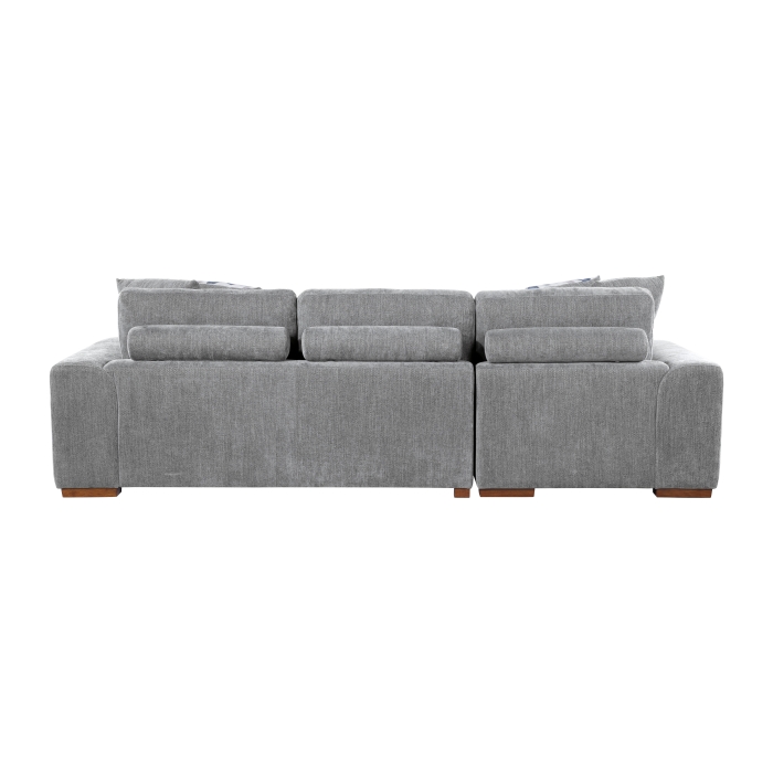 9624GY*3LC2R Raife Gray 3-Piece Sectional with Left Chaise, Pull-out Bed and Ottoman