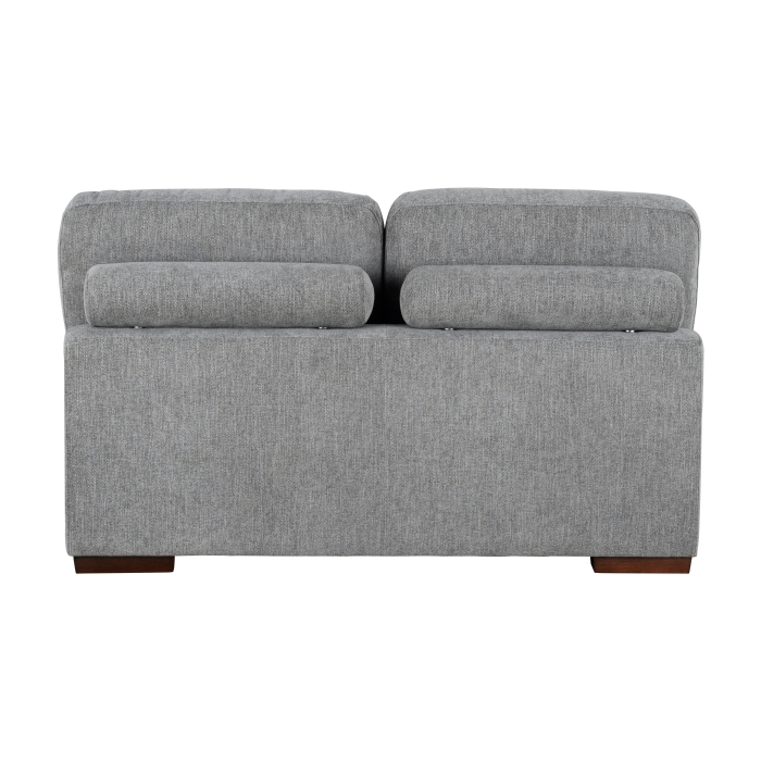 9624GY*5LC2R Raife Gray 5-Piece Sectional with Left Chaise, Pull-out Bed and Ottoman