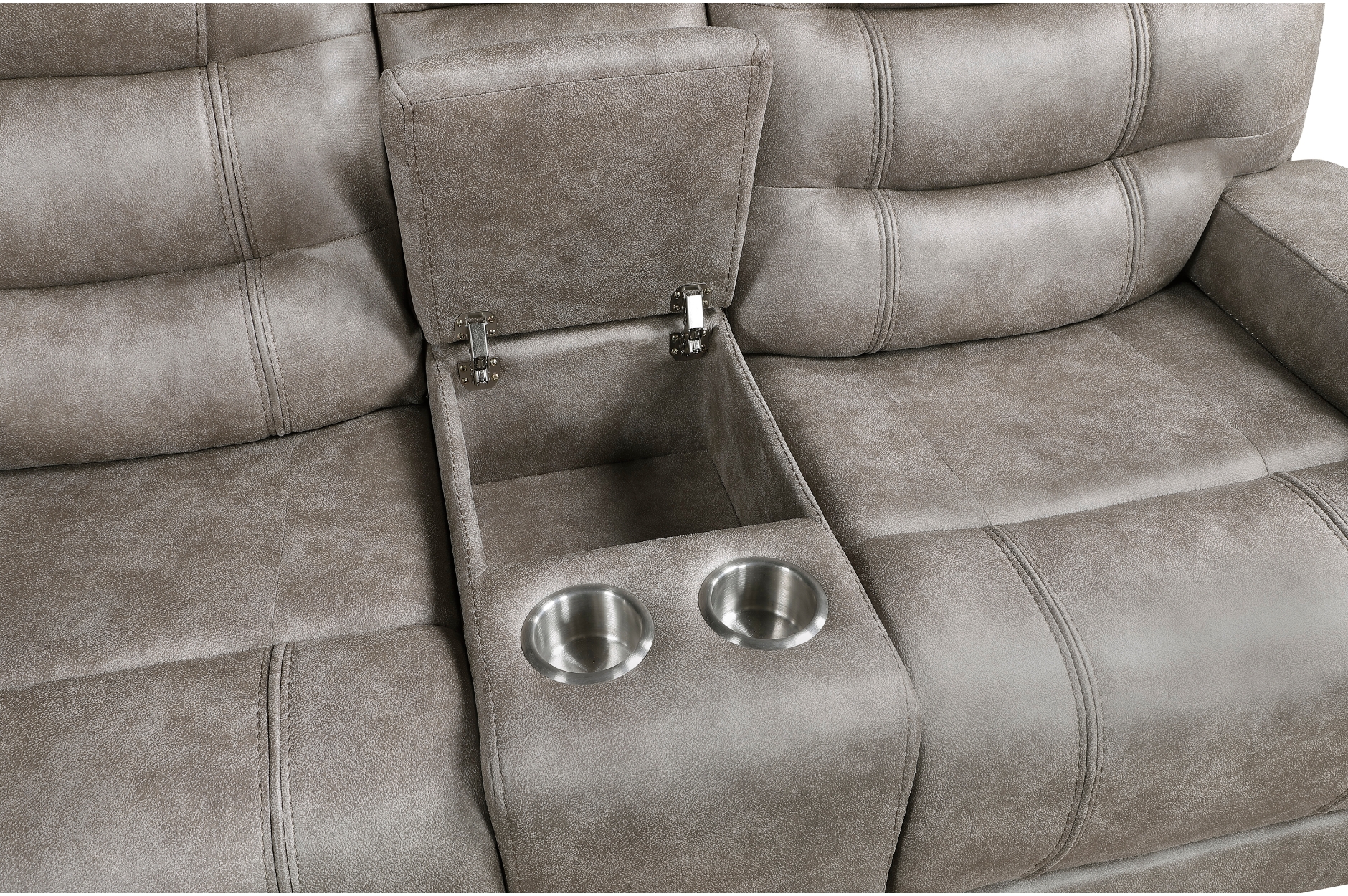9634GBR Oberon Grayish Brown Reclining Sofa Set