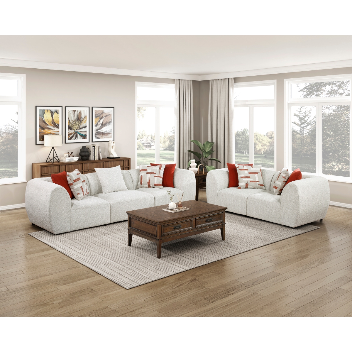 9669CN-3* Franz Beige Sofa