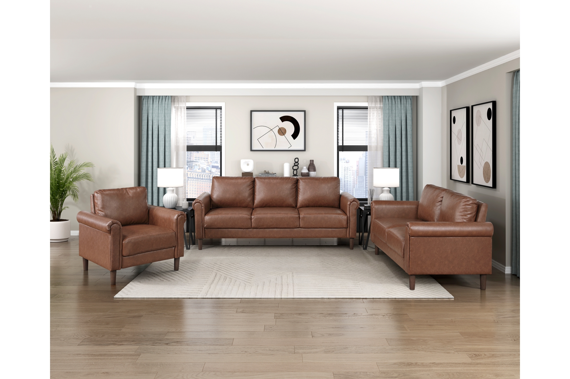 9690CHC Hector Chocolate Sofa Set