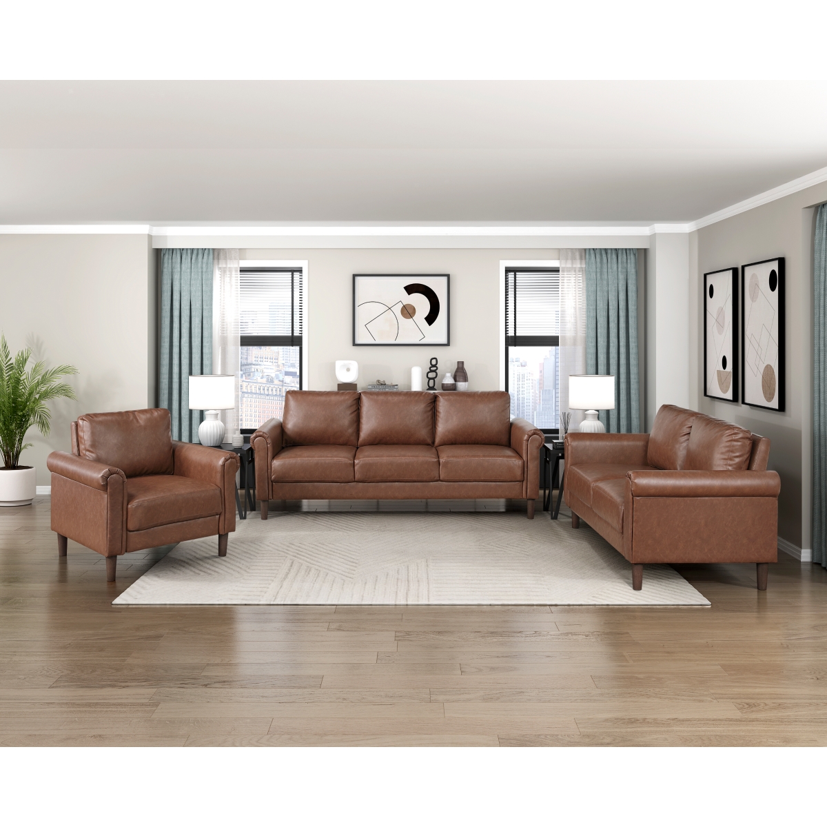 9690CHC Hector Chocolate Sofa Set