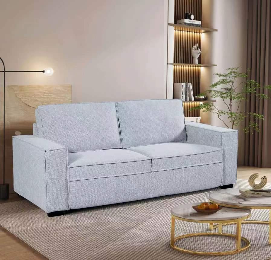 Queen Sleeper Sofa Light Grey - Image 3
