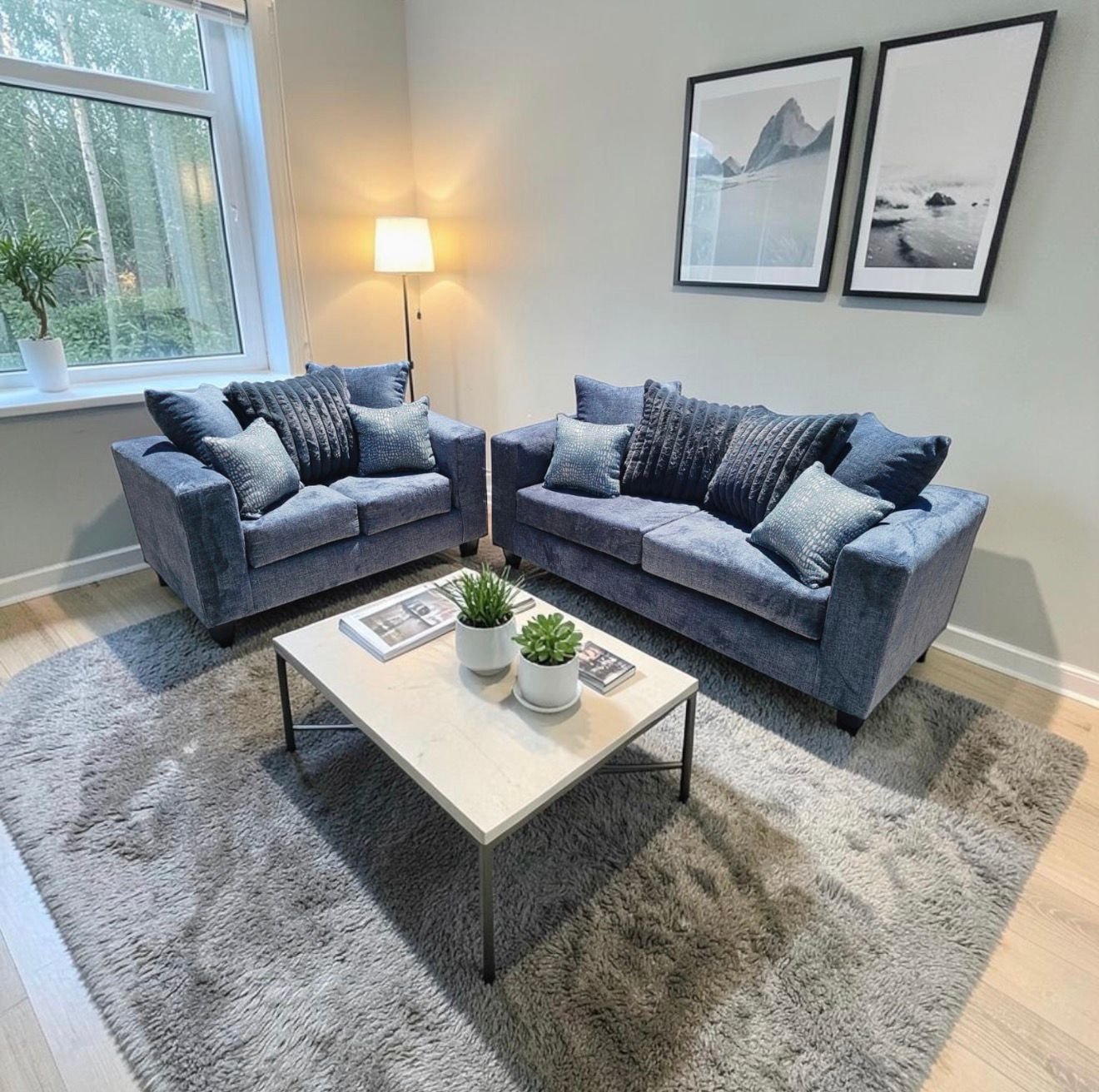 Charcoal 300 Sofa & Loveseat