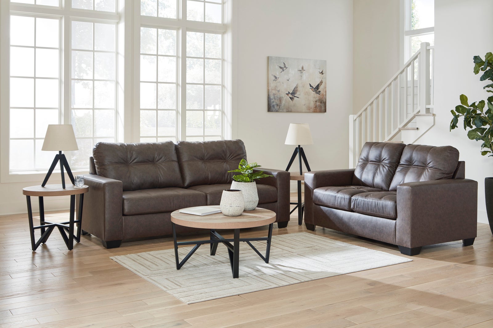 Ashley 170-03 Umber Sofa & Loveseat Set
