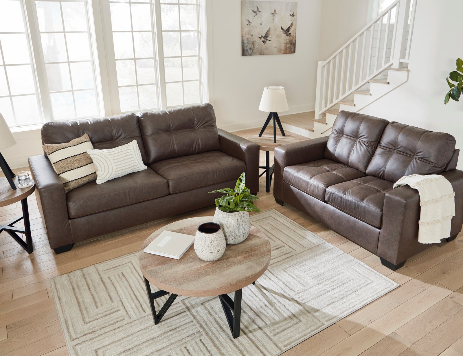 Ashley 170-03 Umber Sofa & Loveseat Set