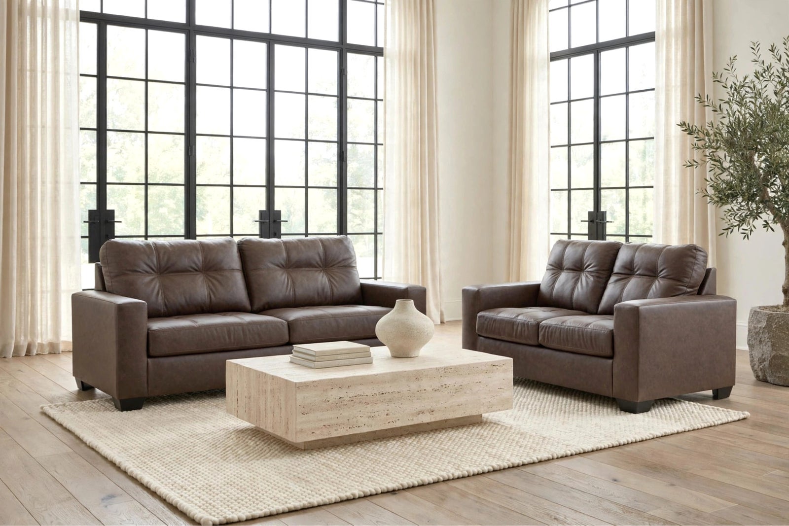 Ashley 170-03 Umber Sofa & Loveseat Set