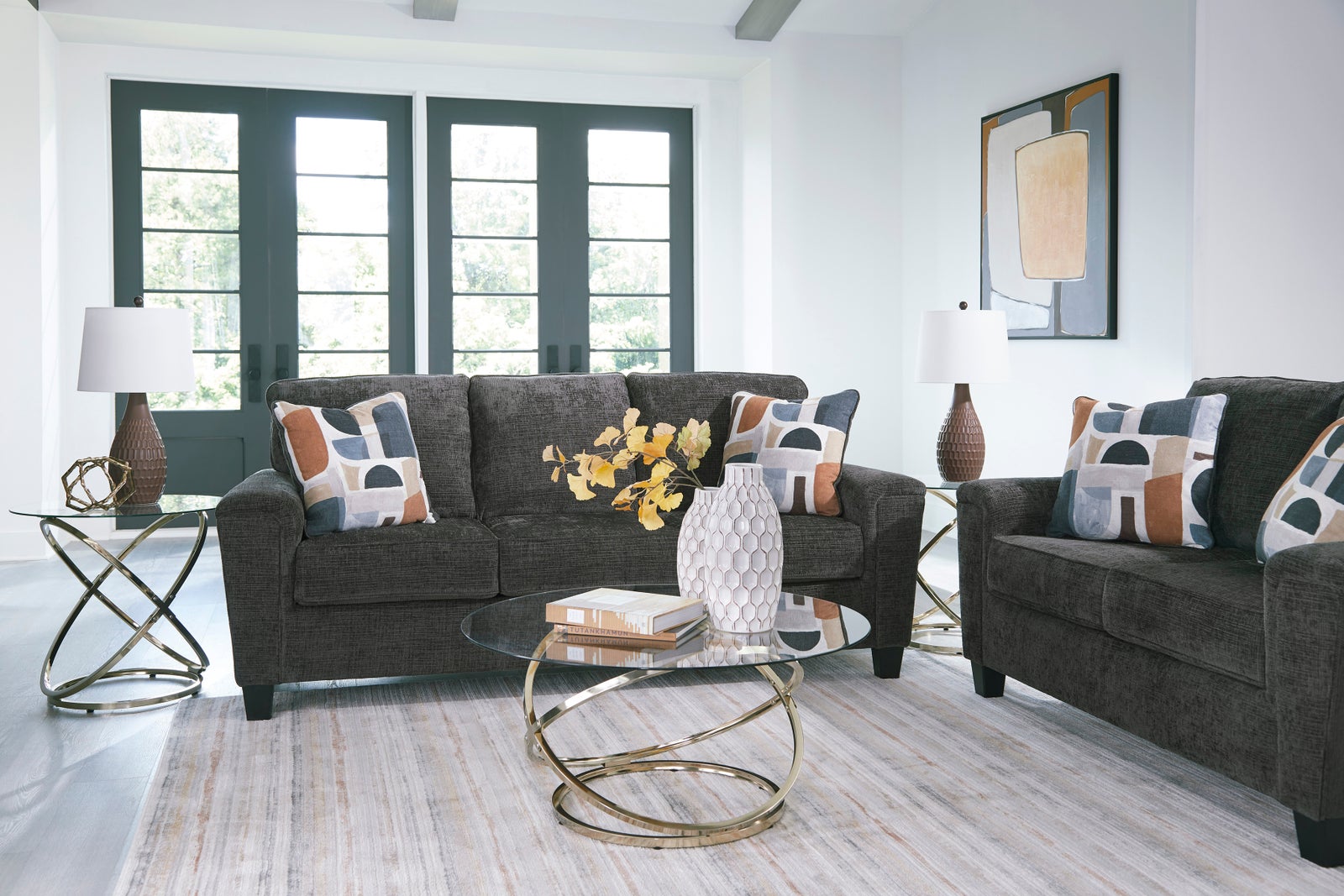 Ashley 252-06 Dusk Sofa & Loveseat Set