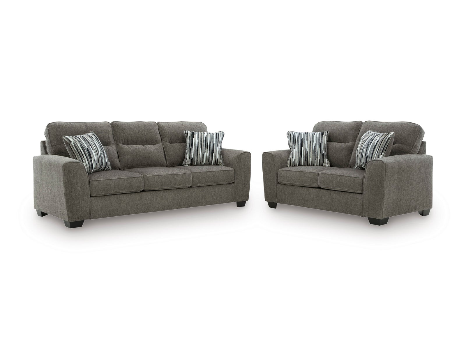 Ashley 313-05 Graphite Sofa & Loveseat Set