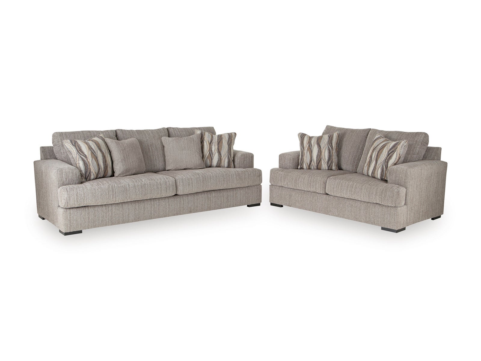 Ashley 696-04 Fossil Oversized Sofa & Loveseat Set