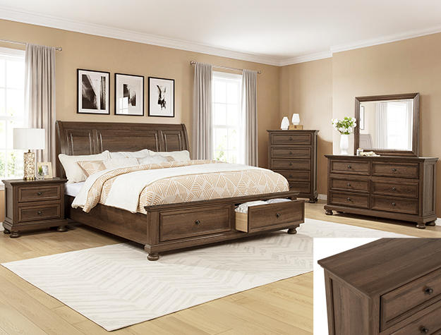 B1810 Claribelle Brown Storage Bedroom Set