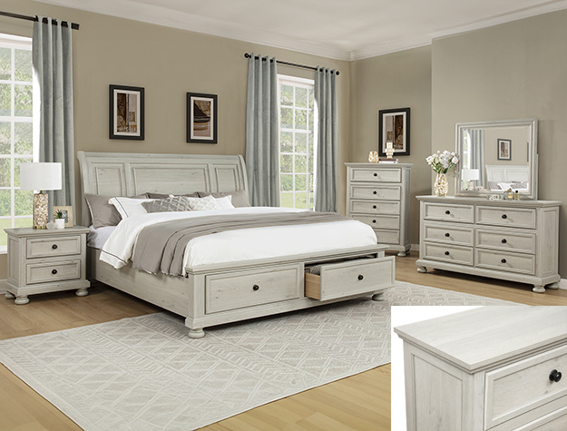 B1820 Claribelle White Storage Bedroom Set