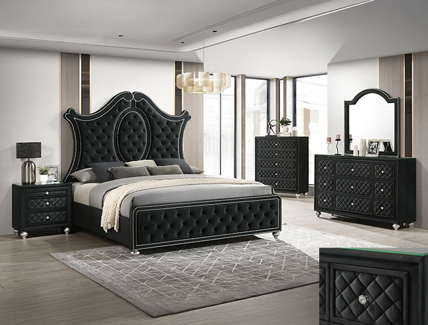 B2180 Cameo Black Bedroom Set
