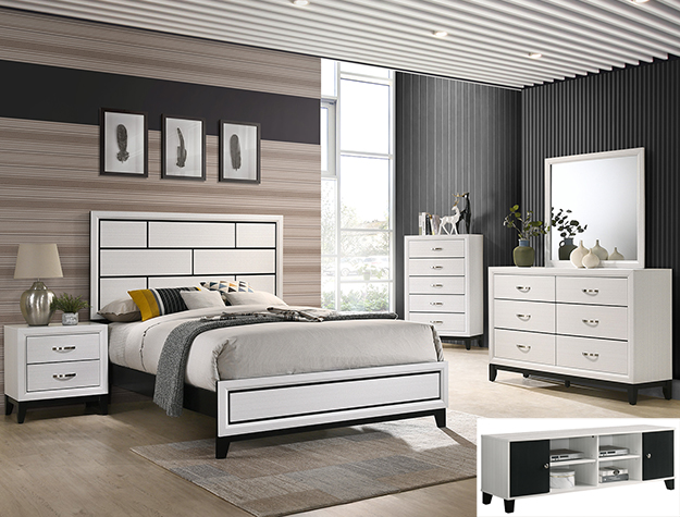 B4610 Akerson Chalk Bedroom Set