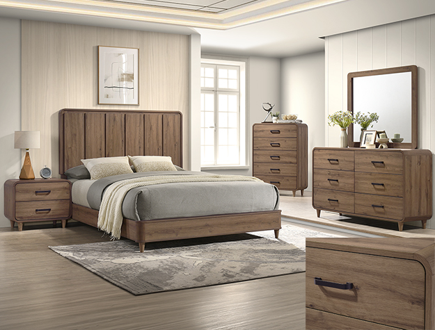 B4922 Nyomi Light Brown Bedroom Set