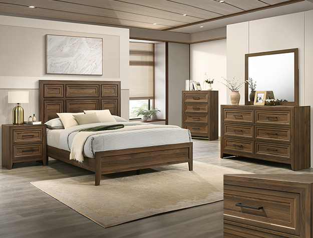 B6610 Lorraine Brown Bedroom Set