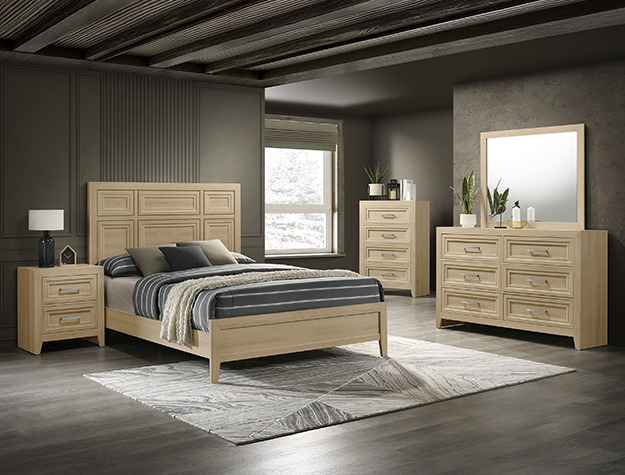 B6630 Lorraine Natural Bedroom Set