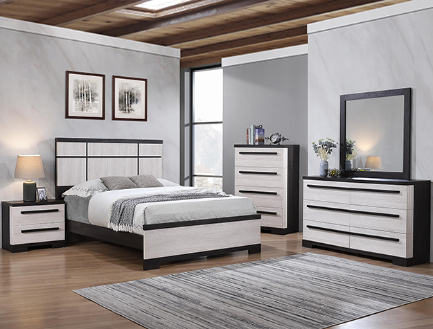 B8162 Remington Chalk and Ebony Bedroom Set