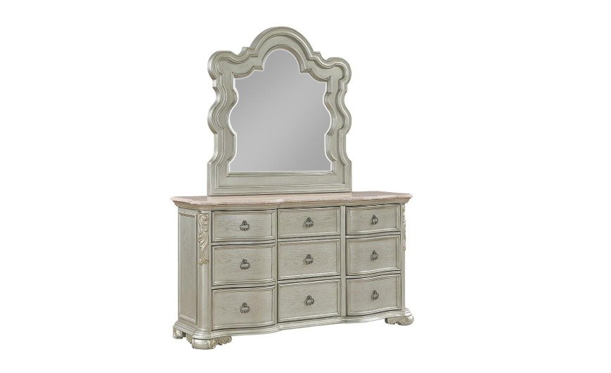 Bella Champagne Bedroom Set (King)