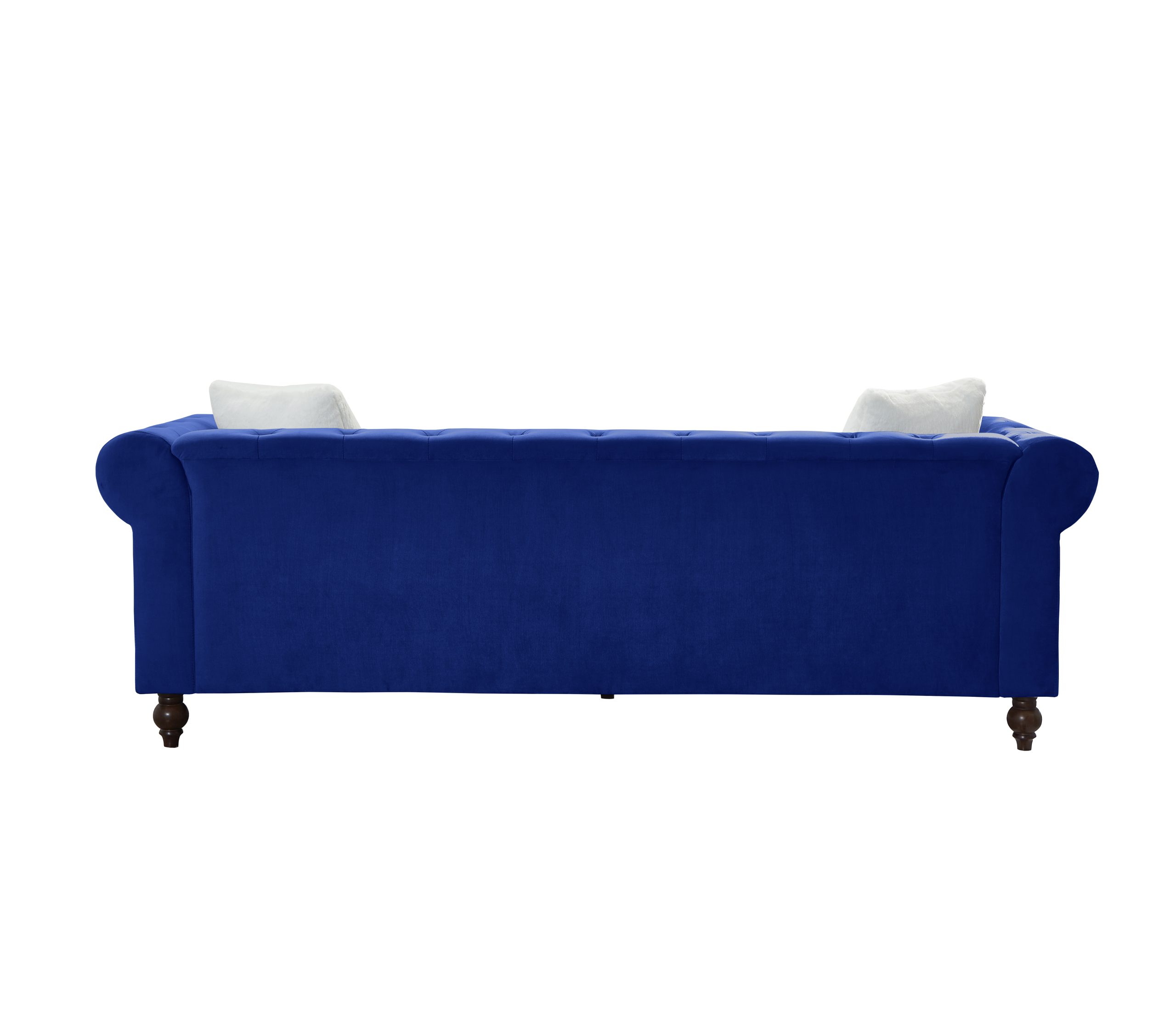 Brooke Navy Blue Velvet Chesterfield Sofa & Loveseat
