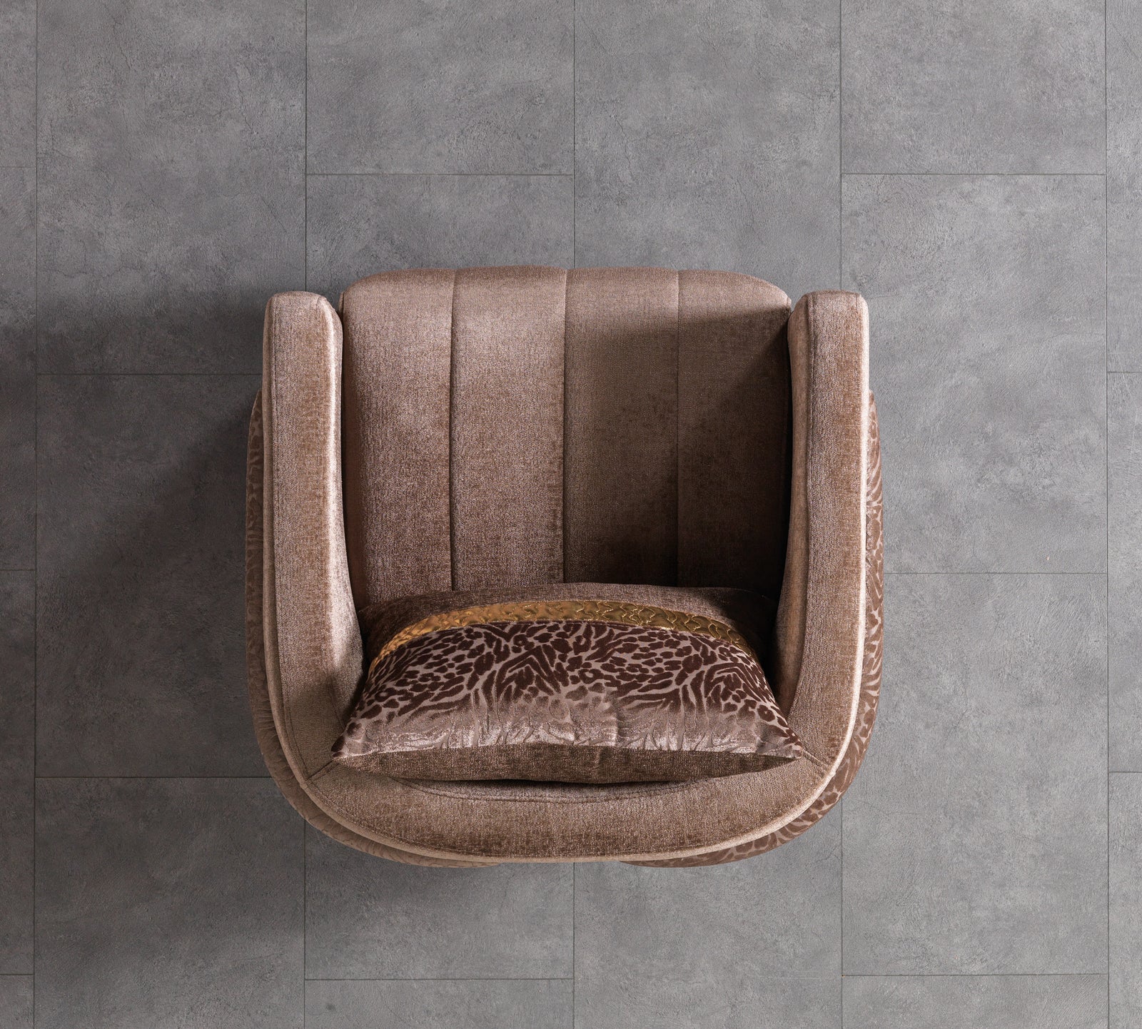 Carlina Coffee Velvet Sofa & Loveseat