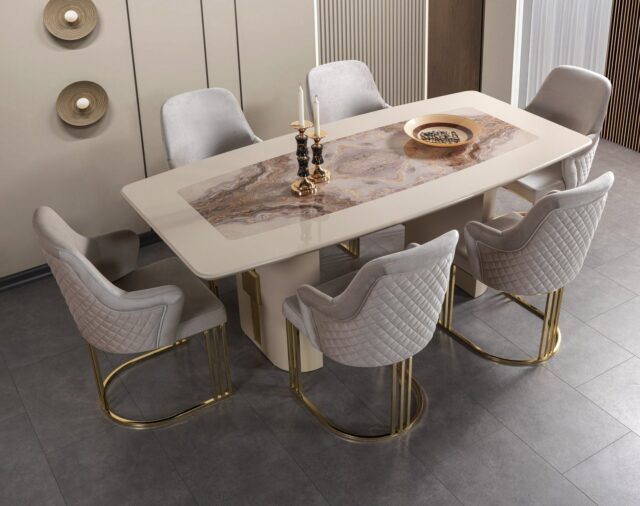 Carlina Ivory Dining Set
