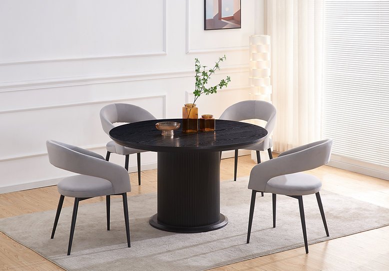 Jordan 5PC Dining Set Grey