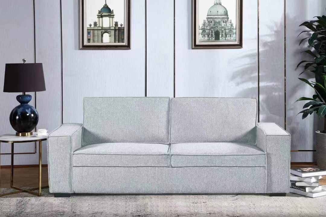 Queen Sleeper Sofa Light Grey - Image 2