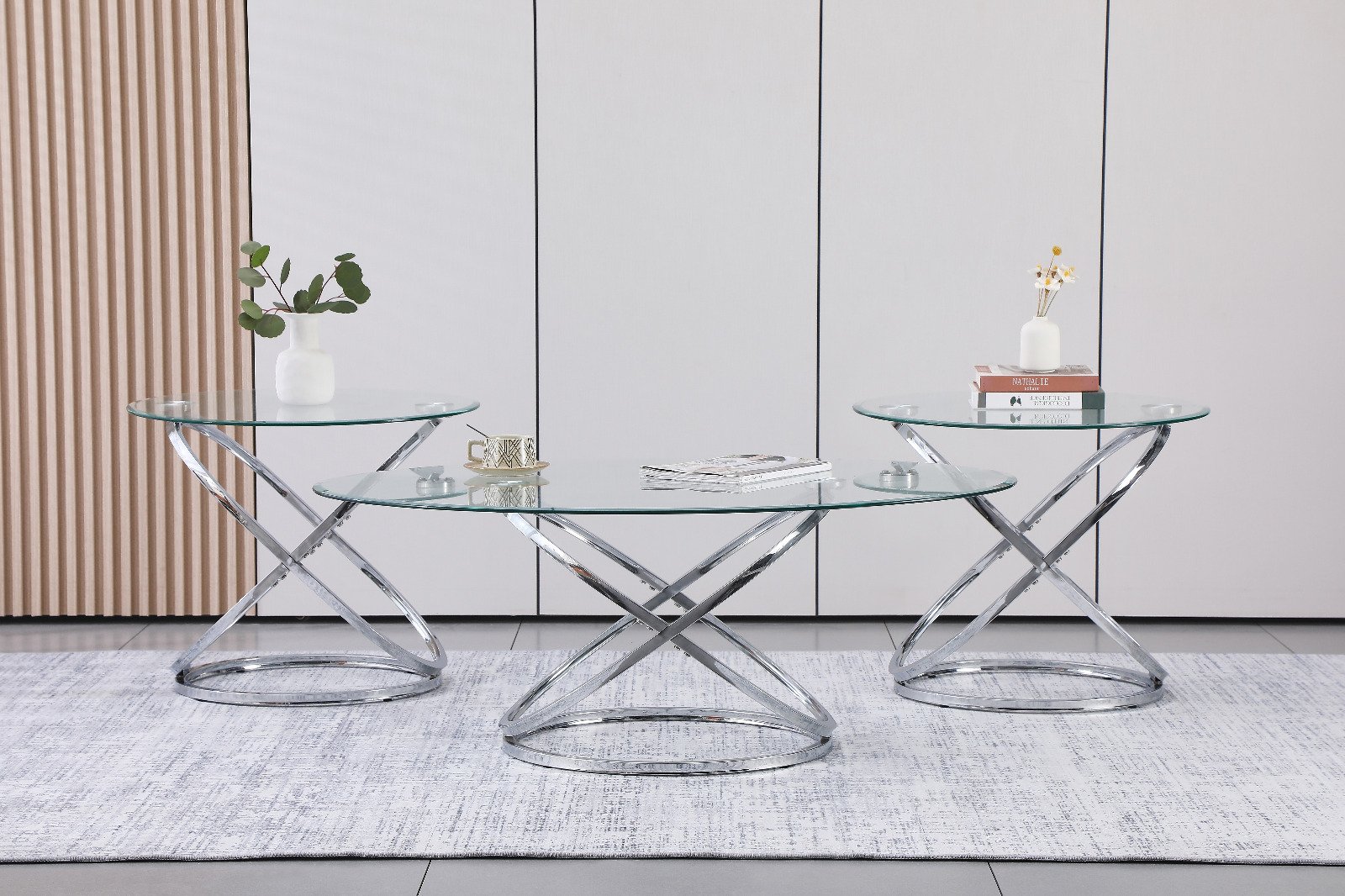 Helix 3PC Coffee Table Set