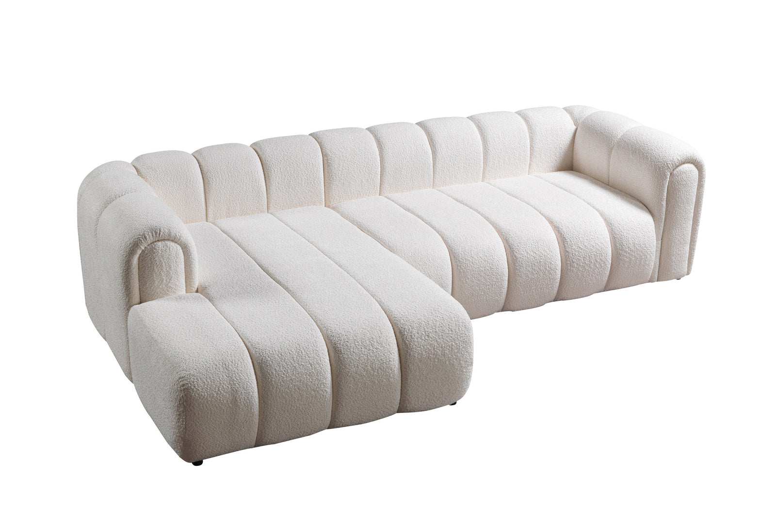Lis Ivory Boucle 115" Sectional