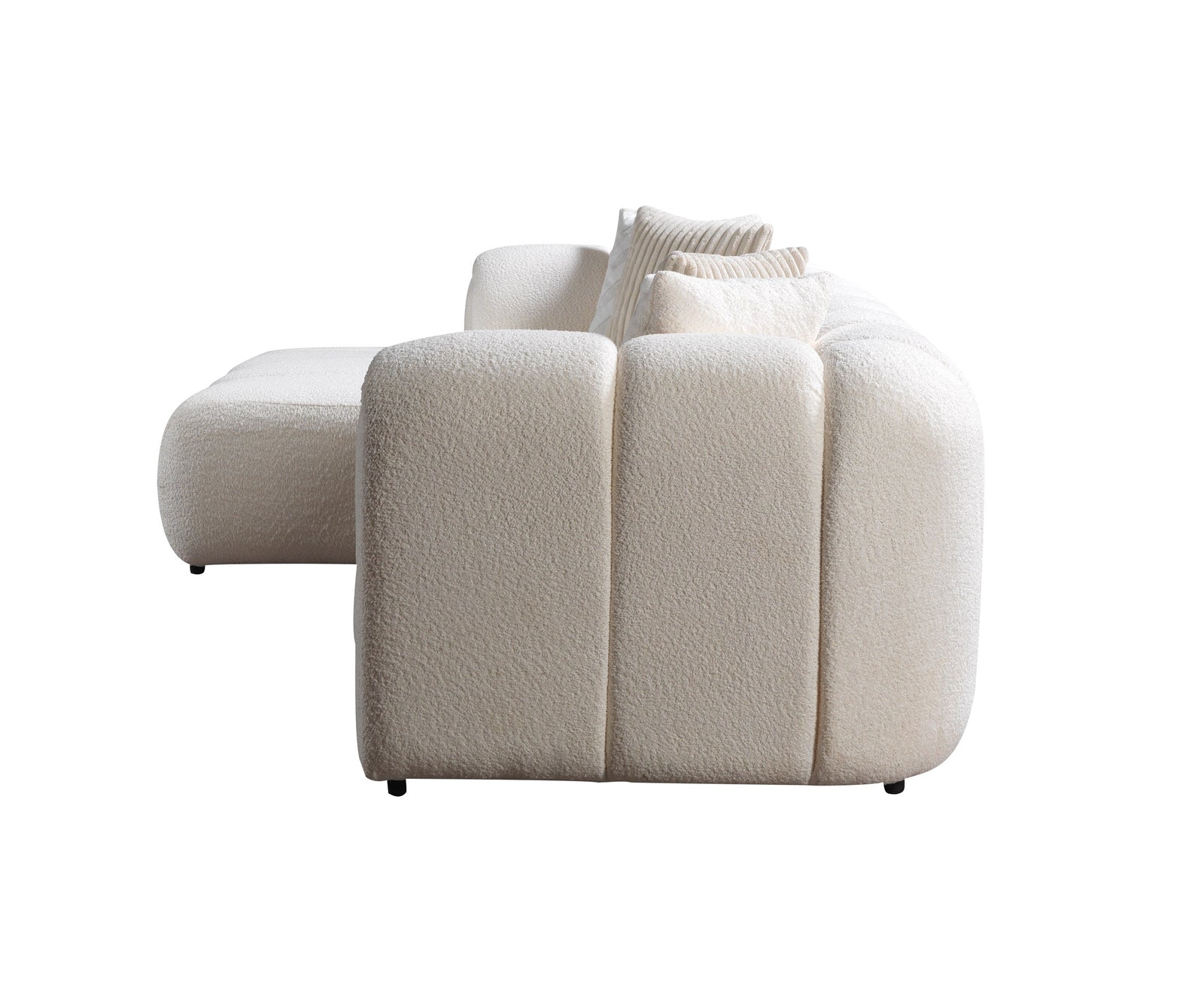 Lis Ivory Boucle 115" Sectional