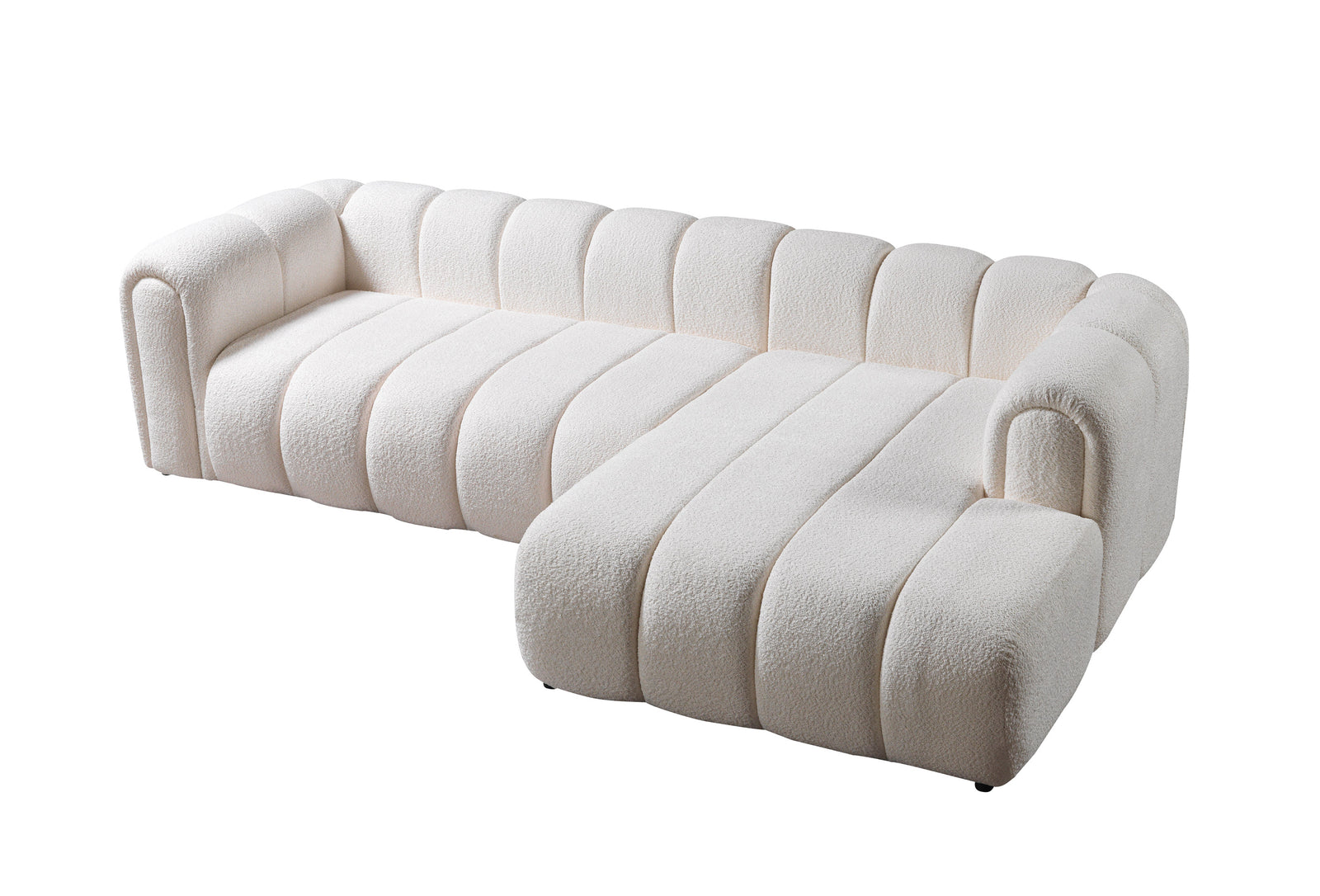 Lis Ivory Boucle 115" Sectional