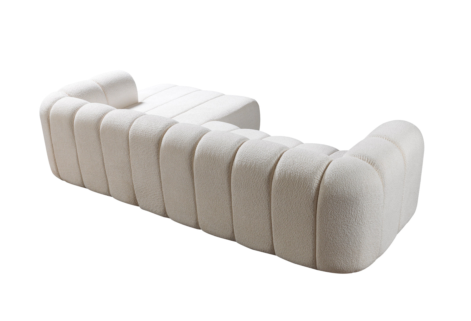Lis Ivory Boucle 115" Sectional