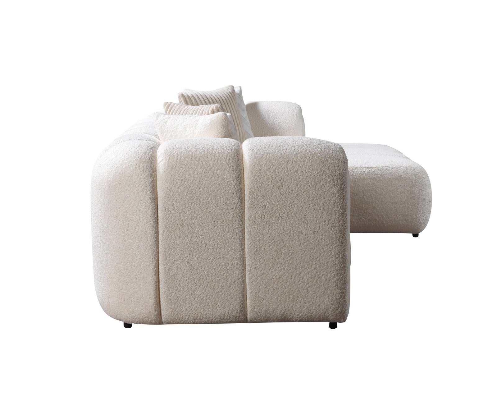 Lis Ivory Boucle 115" Sectional