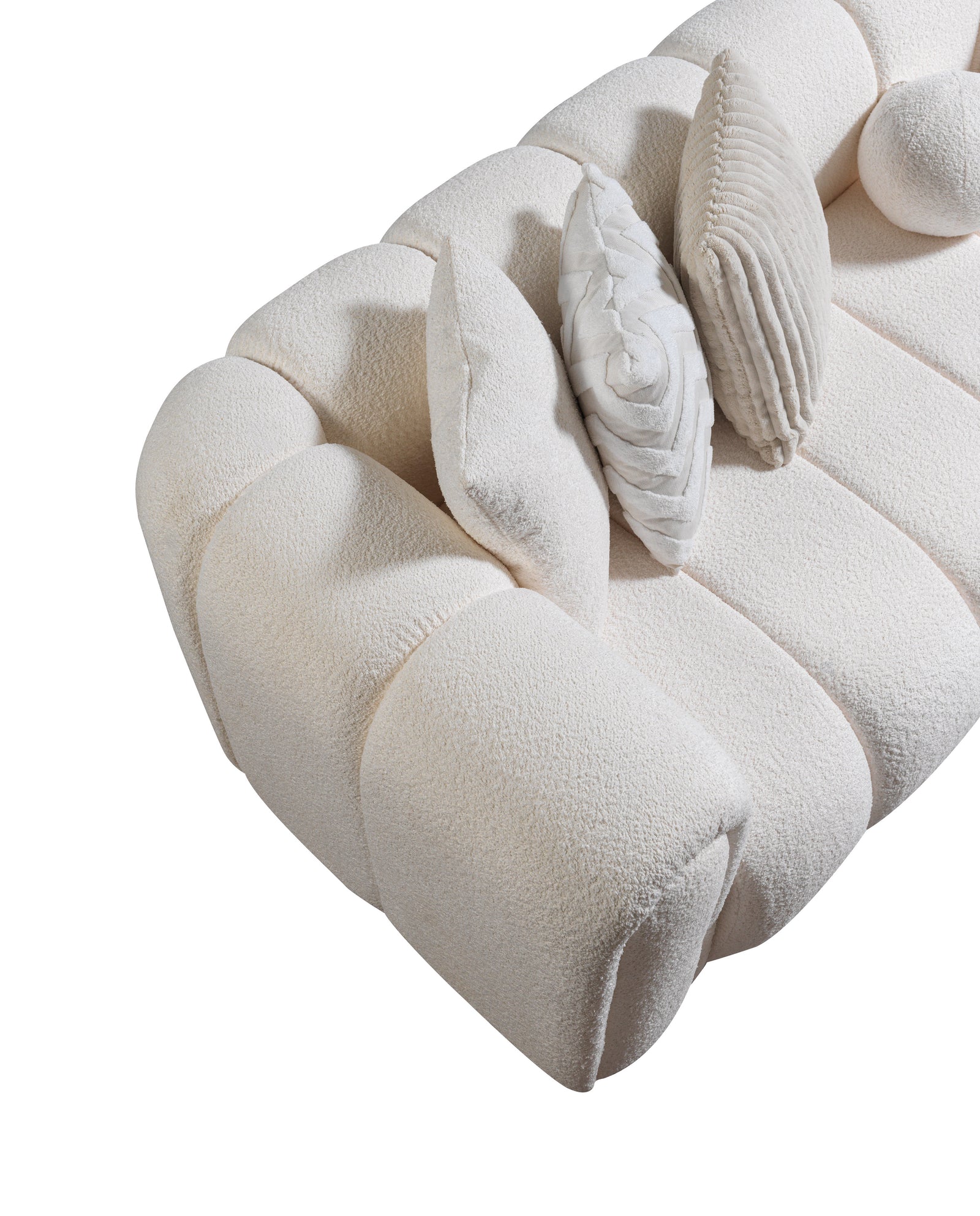 Lis Ivory Boucle 115" Sectional