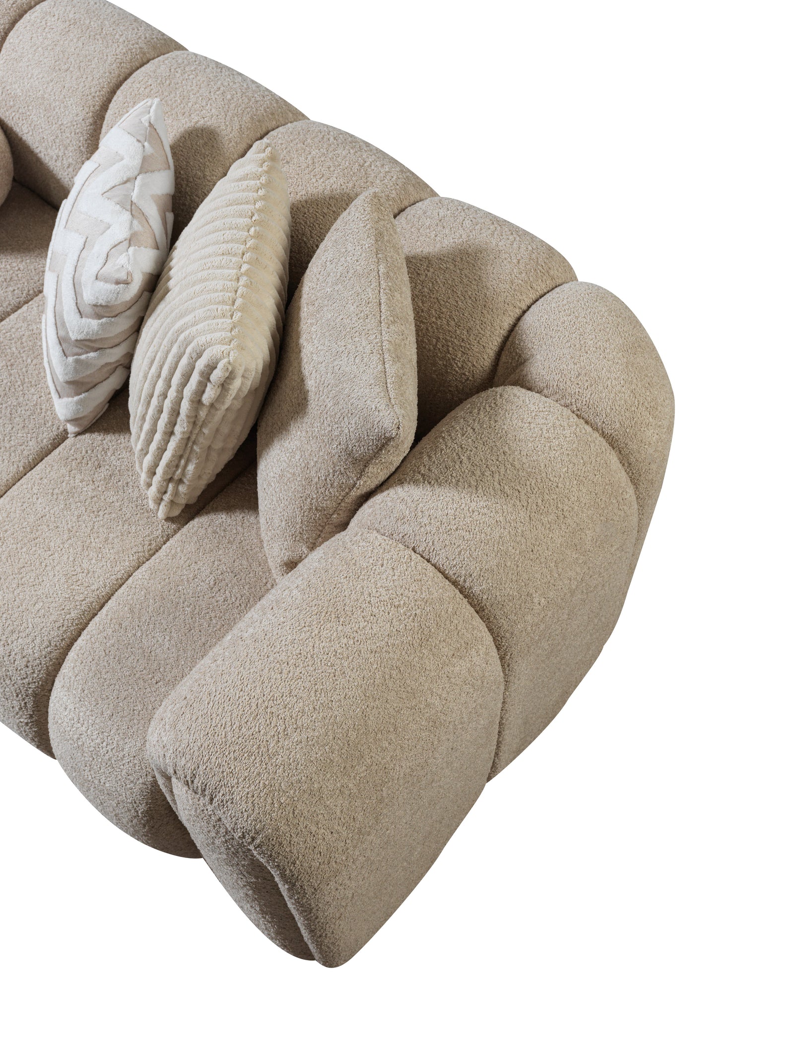 Lis Sand Boucle 115" Sectional